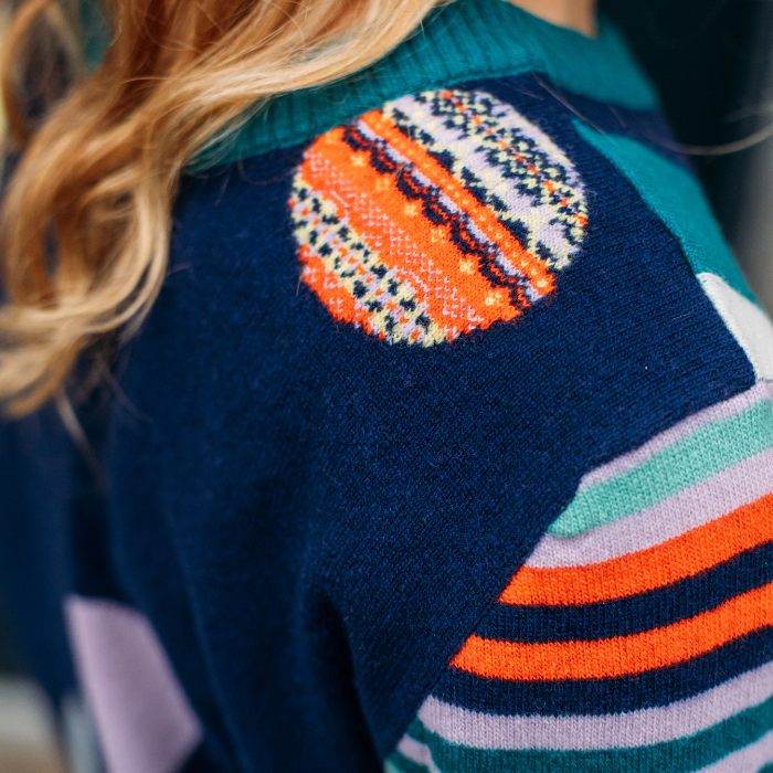 Melrose Stripe and Dot Sweater