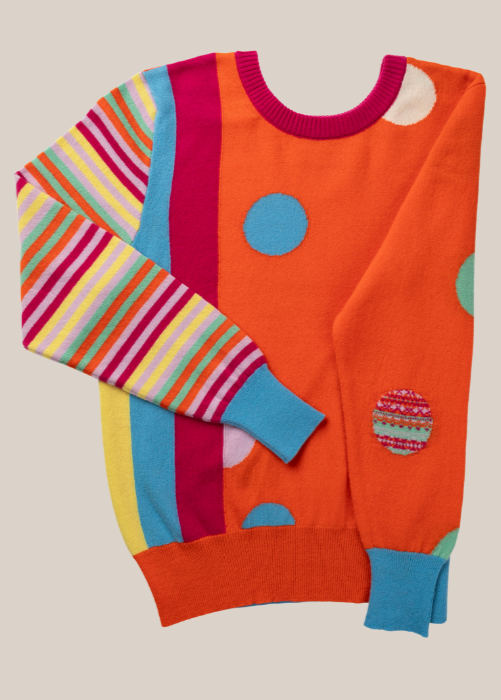 Melrose Stripe and Dot Sweater