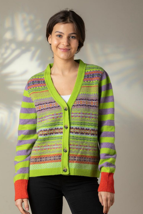 Stobo Fairisle Vee Cardigan