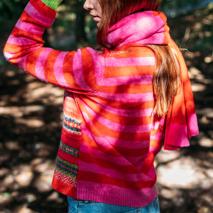 Stobo Fairisle Vee Cardigan