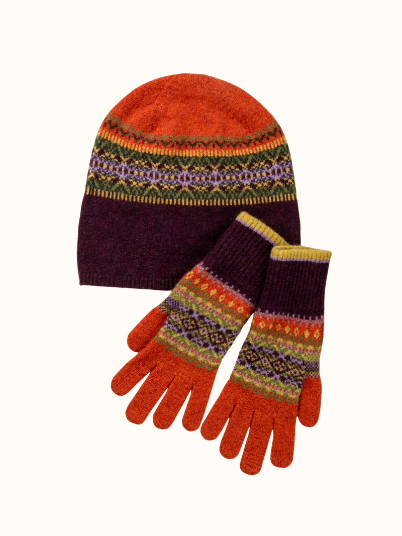 Alloa Beanie & Glove Set - Copperland