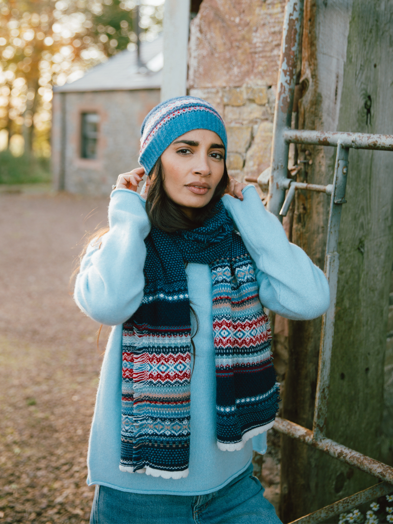 Alpine Scarf ERIBÉ Knitwear Made In Scotland - Main Image