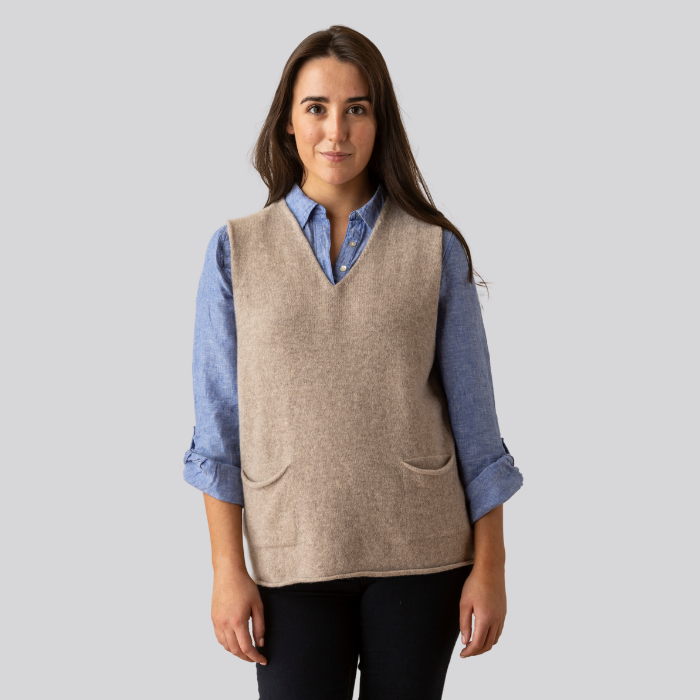 Corry V-Neck Tank Top Cobble