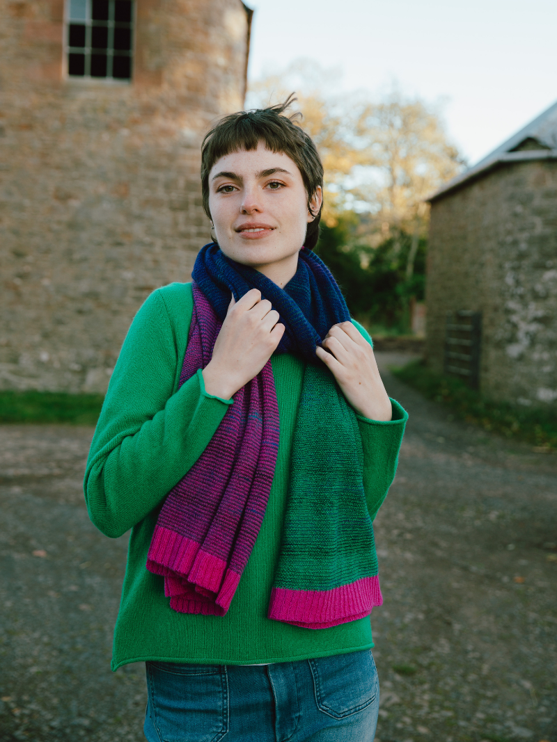 Treeline Wrap | ERIBÉ Knitwear | 80% Wool 20% Mohair Scarf