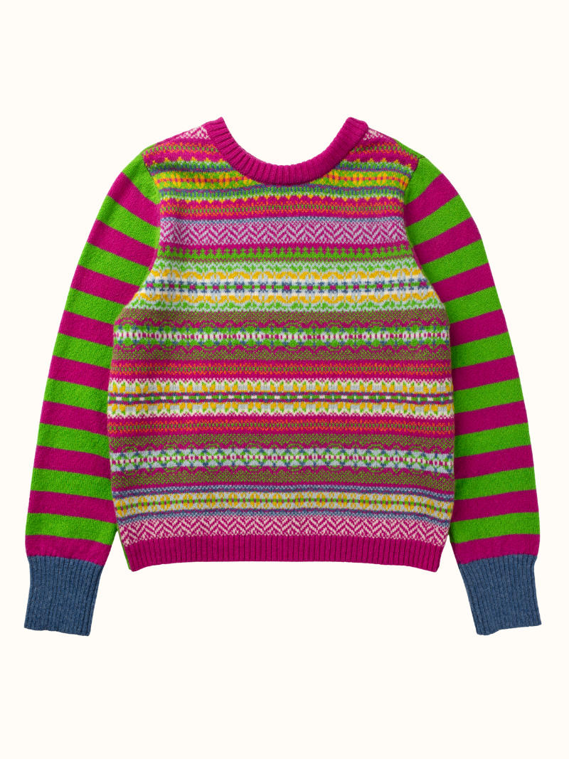 Stobo Fairisle Sweater Orchid