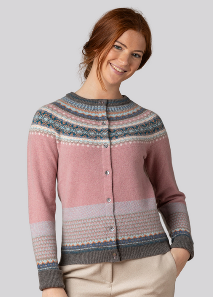 Alpine Cardigan - Vintage Pink – ERIBÉ Knitwear