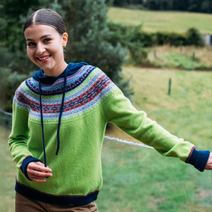 Alpine Hooded Sweater No Pockets ERIBE Knitwear