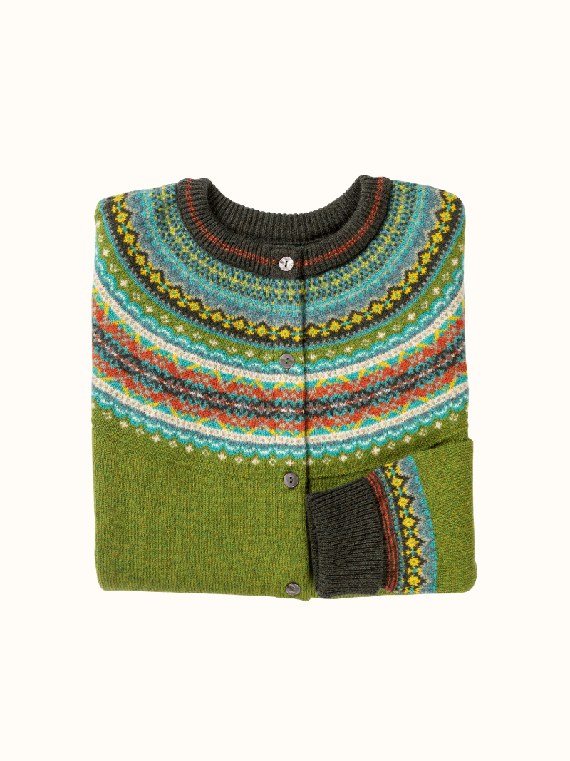 Alpine Short Cardigan Moss