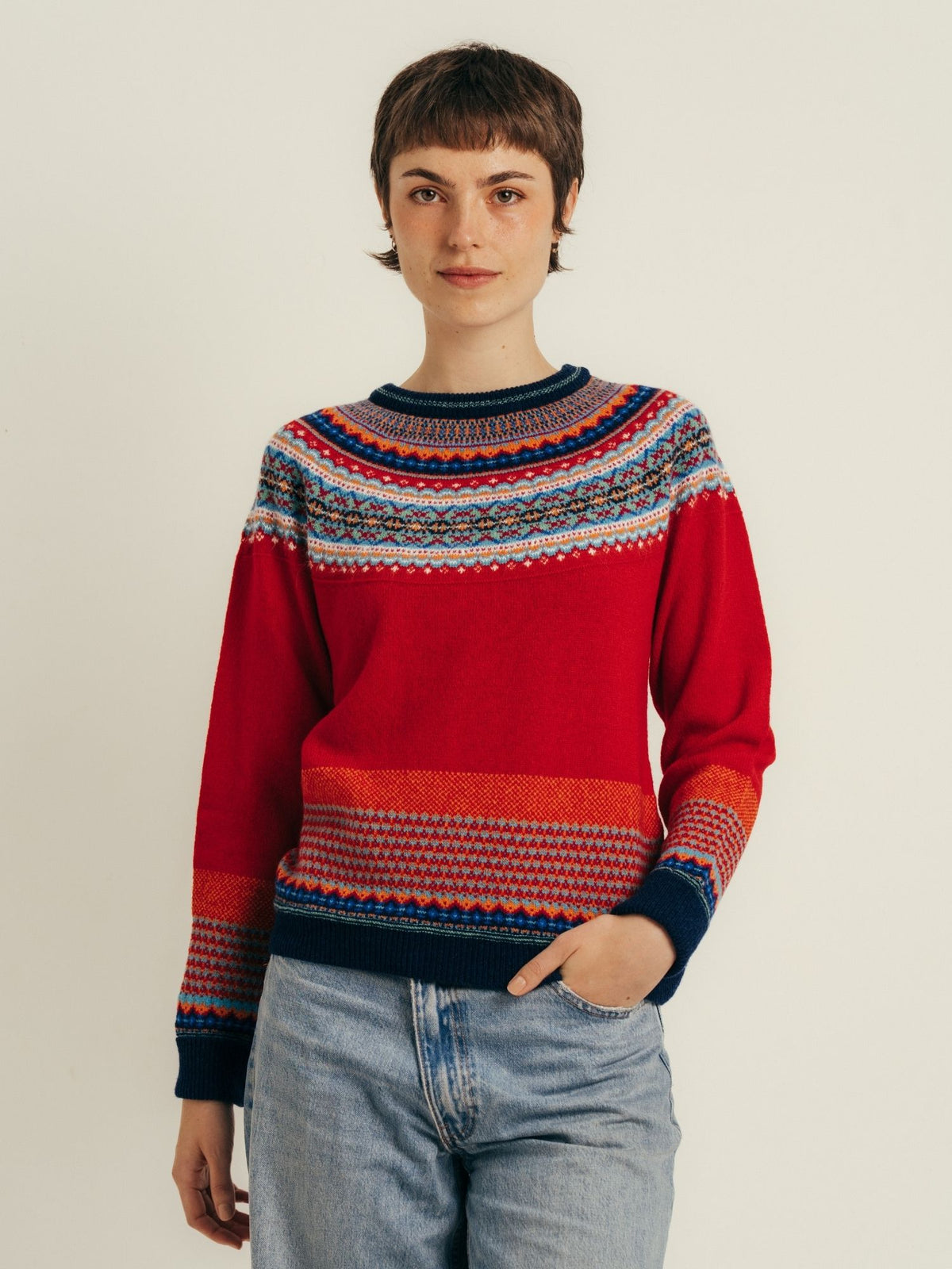 Alpine Sweater Cherry
