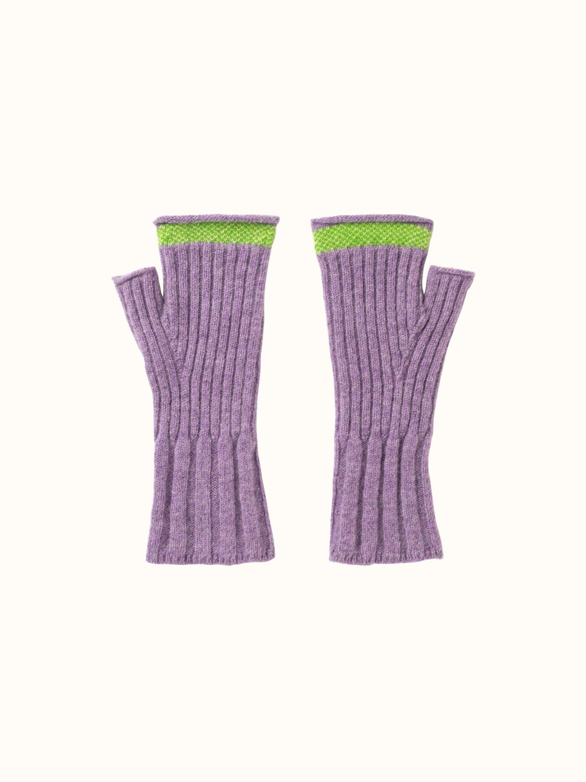 Bowden Rib Open Mitts Dahlia
