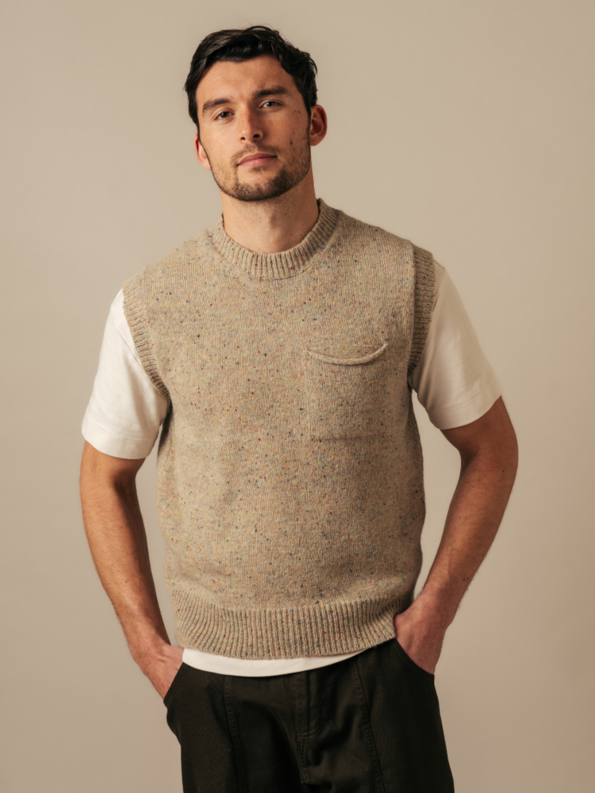 Brora Vest - Sand