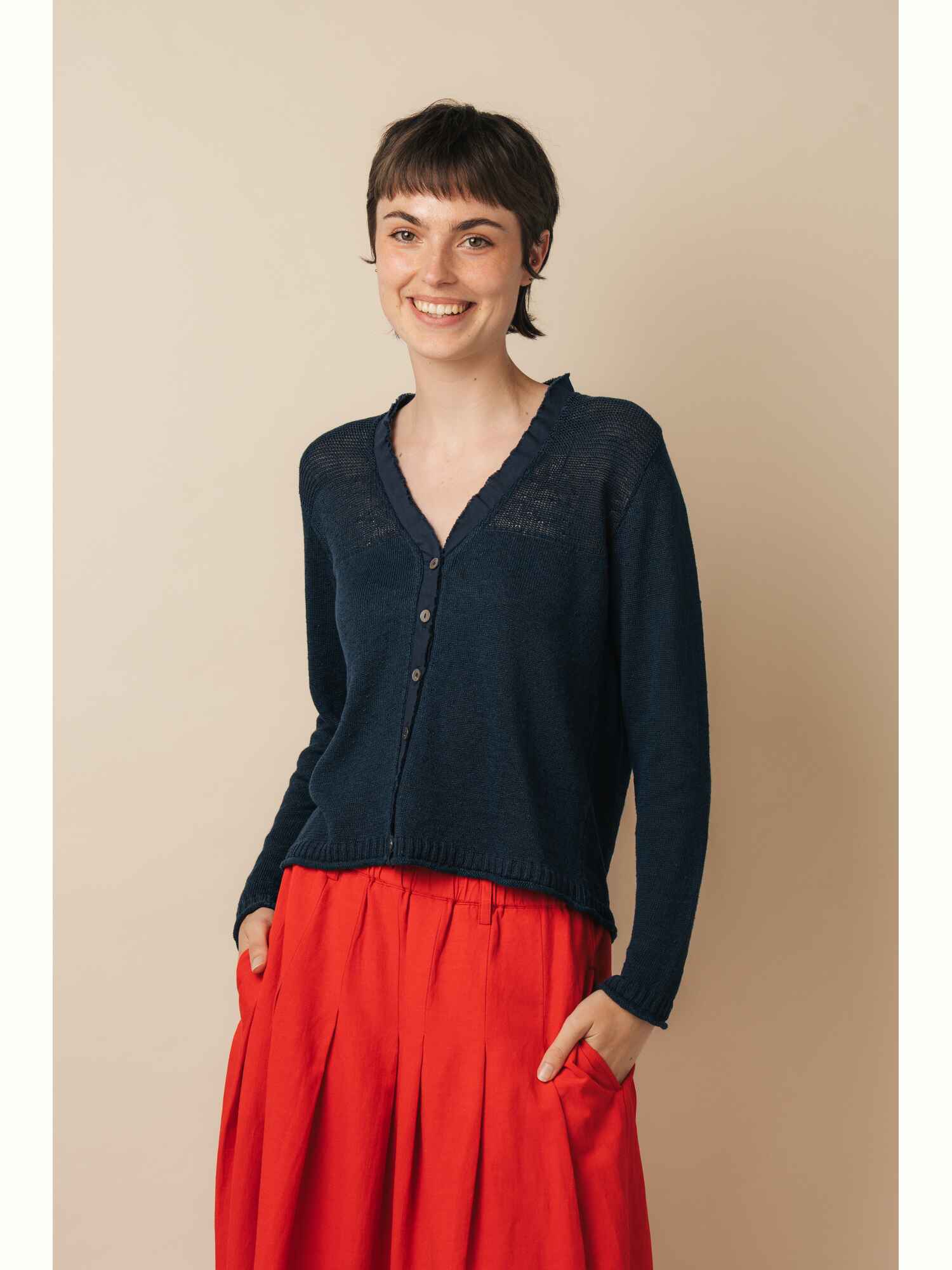 Stichill Vee Neck Cardigan