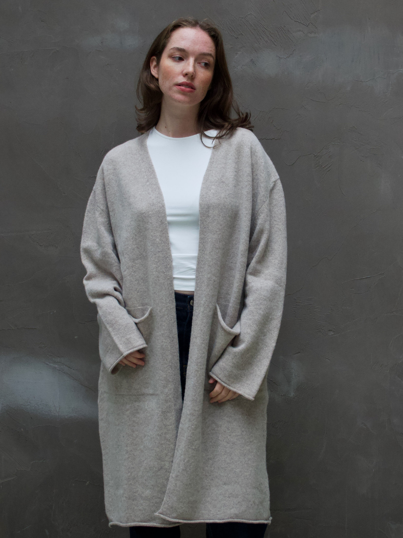 Corry Long Cardigan Cobble