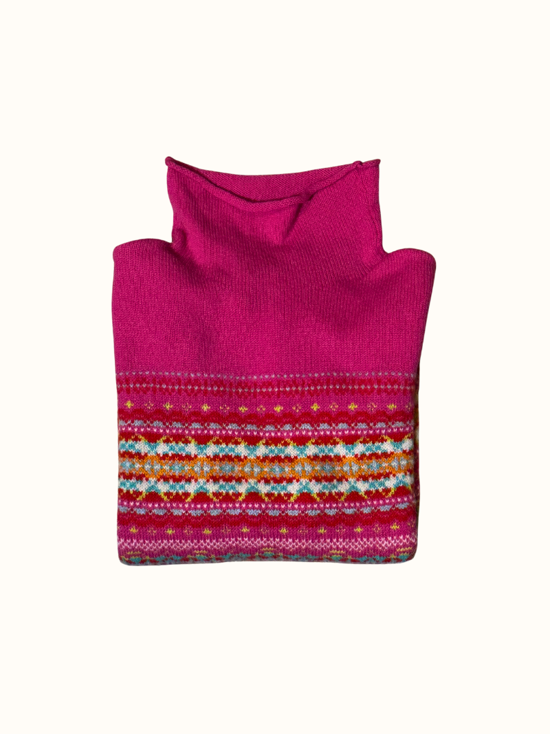 Kinross High Neck Sweater Foxglove