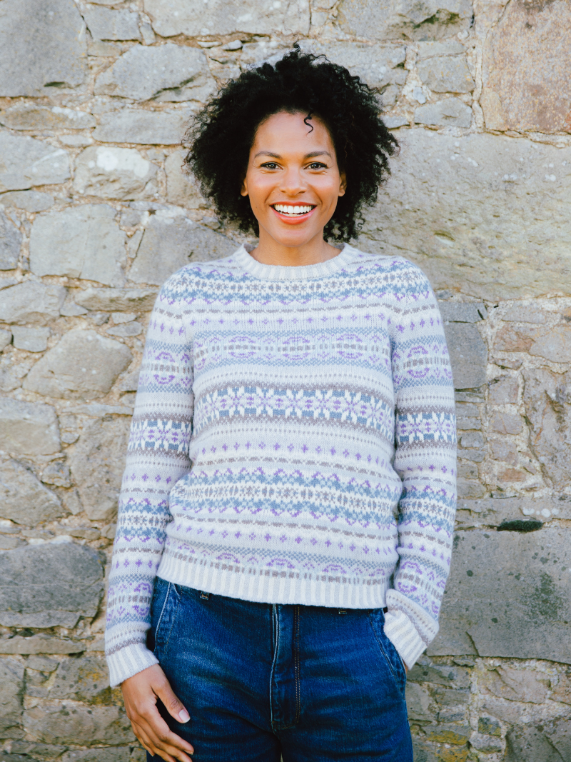 ERIBÉ Kinross Fairisle Sweater Regular Fit Superfine Merino