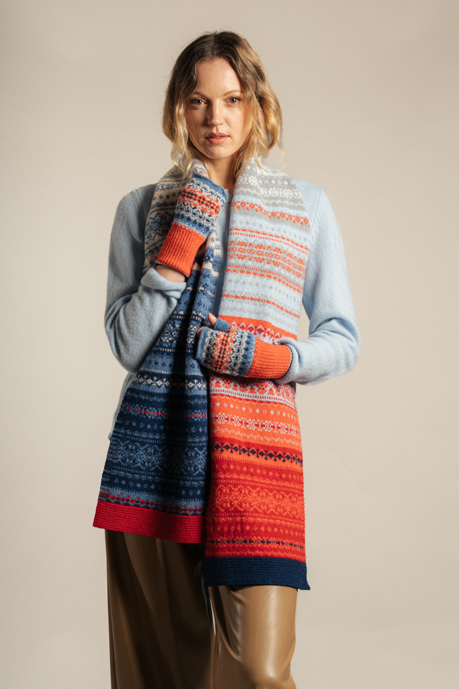 Alloa Fairisle Scarf Bella