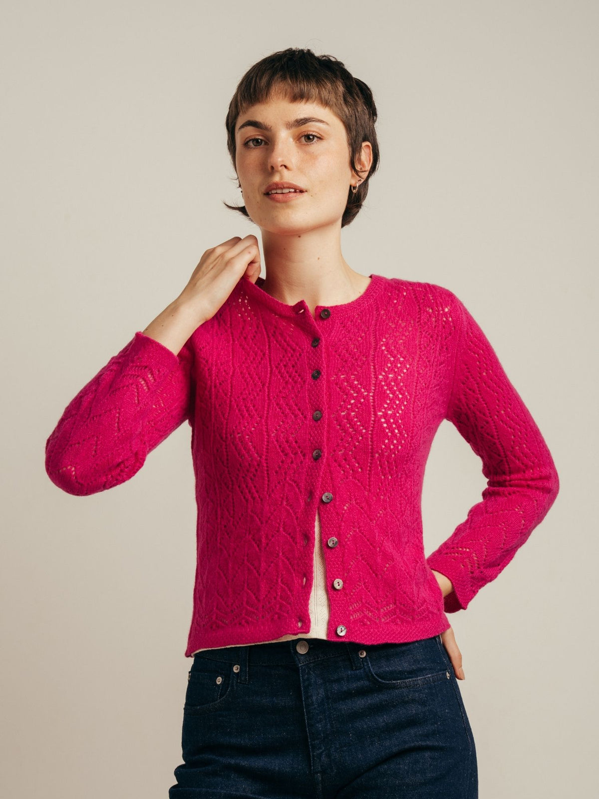 Solway Lace Cardigan Punk