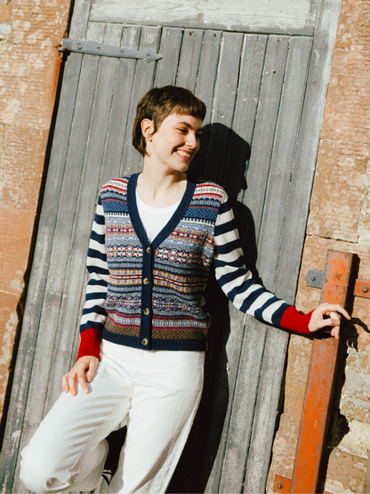 Stobo Fairisle Vee Cardigan