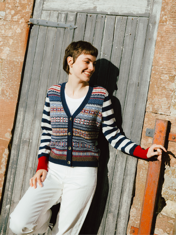 Stobo Fairisle Vee Cardigan