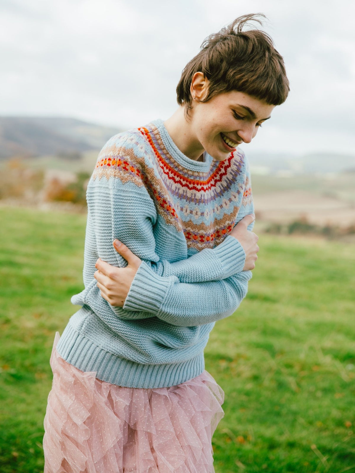 Stoneybrek Sweater Cornflower