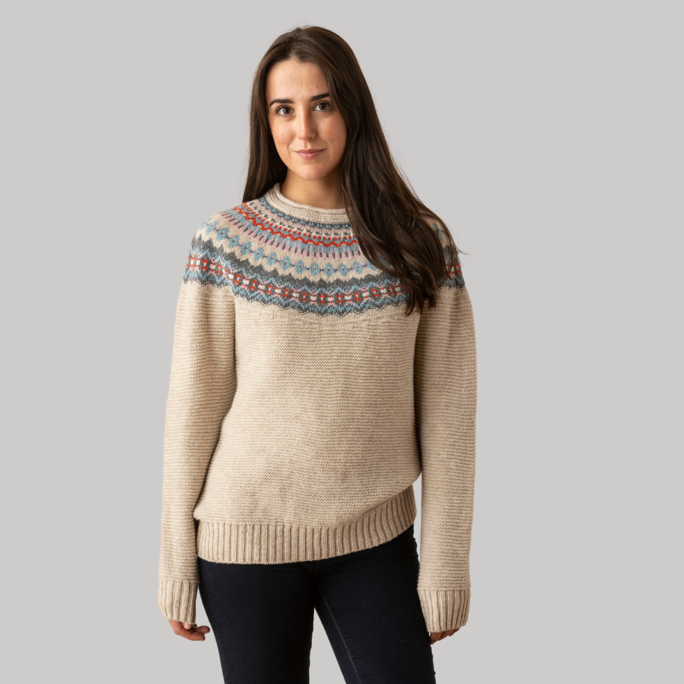 Stoneybrek Sweater ERIBE Knitwear 100 Merino Wool Scotland