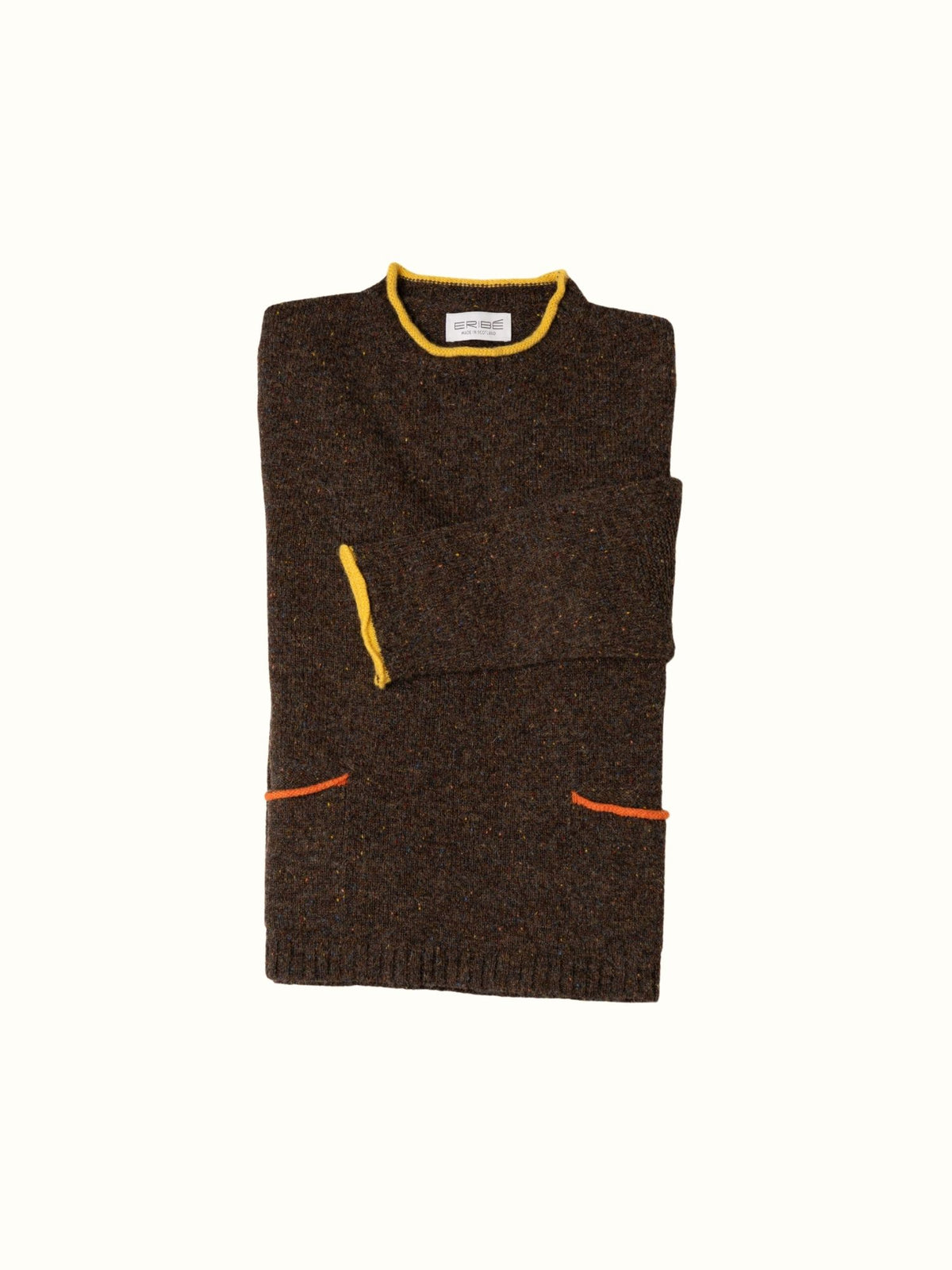 Tweed Nep Sweater Bark