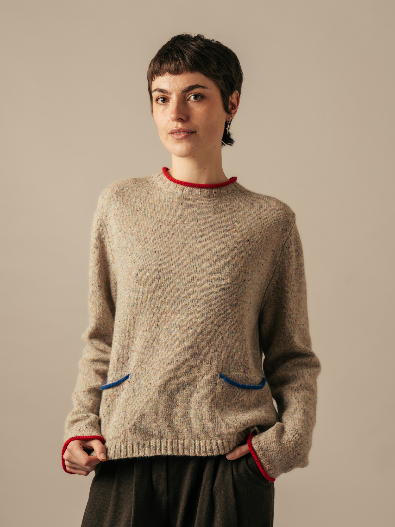 Tweed Nep Sweater