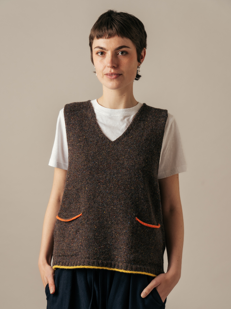 Tweed Nep Vest