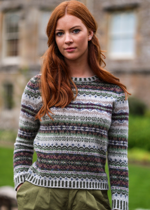 ERIBÉ Women's Westray Sweater | Fairisle Knit | 100% Supersoft ERIBÉ Women's Westray Sweater | Fairisle Knit | 100% Supersoft