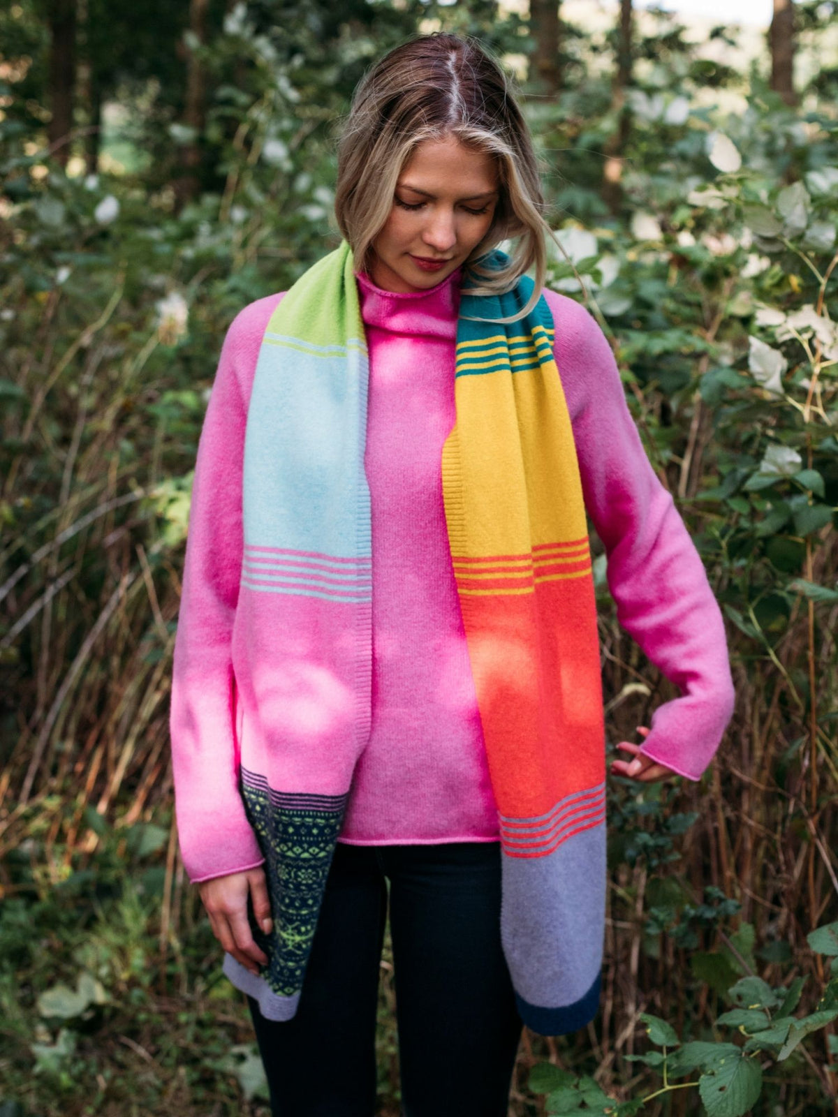 Alloa Stripe Scarf Festival