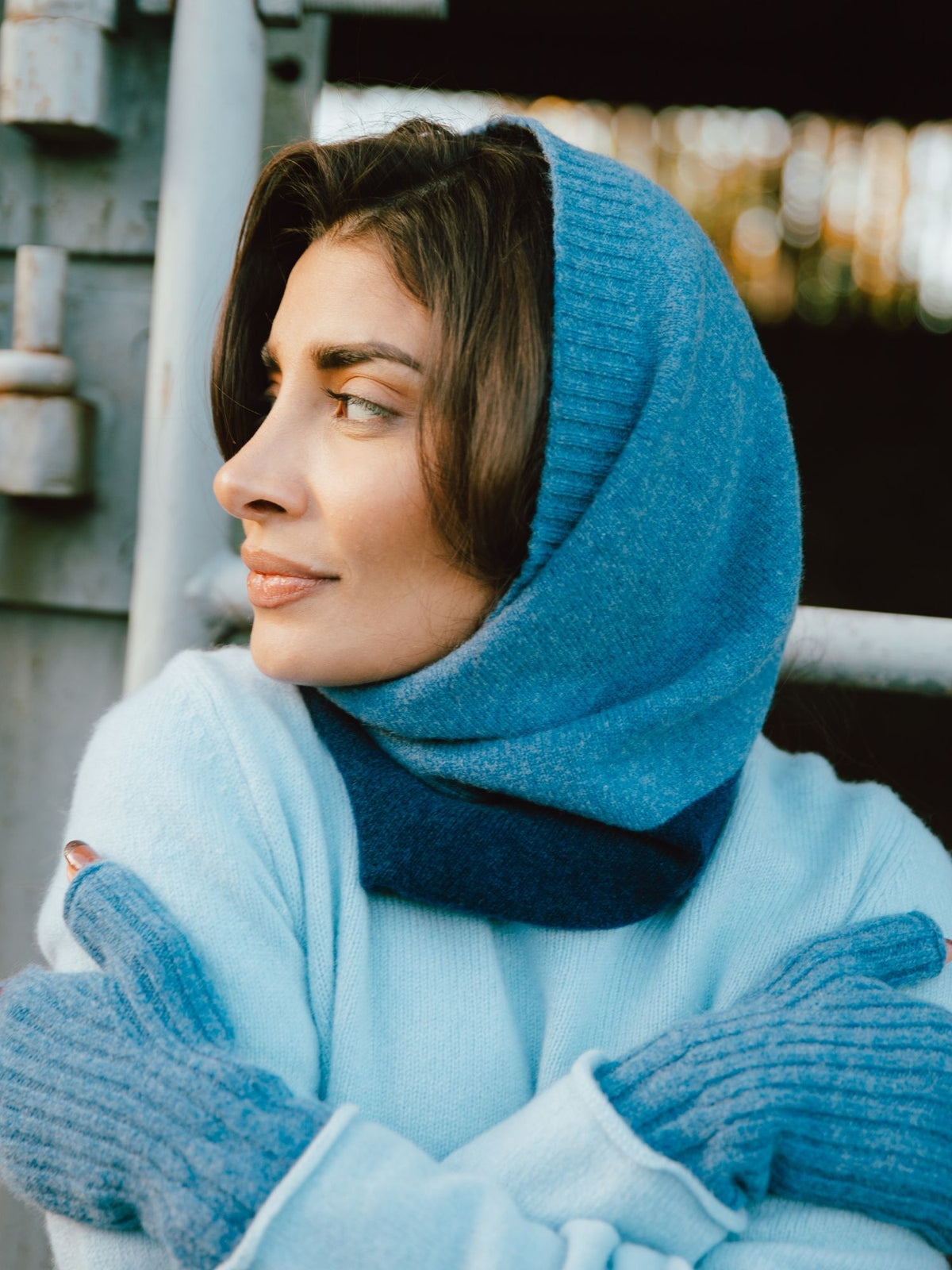 Bowden Block Snood Denim