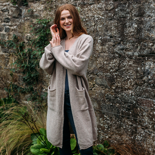 Corry Long Cardigan Cobble