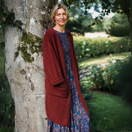Corry Round Neck Cardigan Nebula