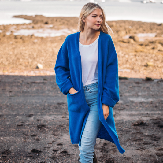 Corry Long Cardigan Speedwell