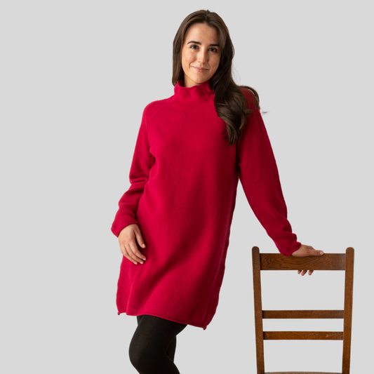 Corry Sweater Dress Ruby