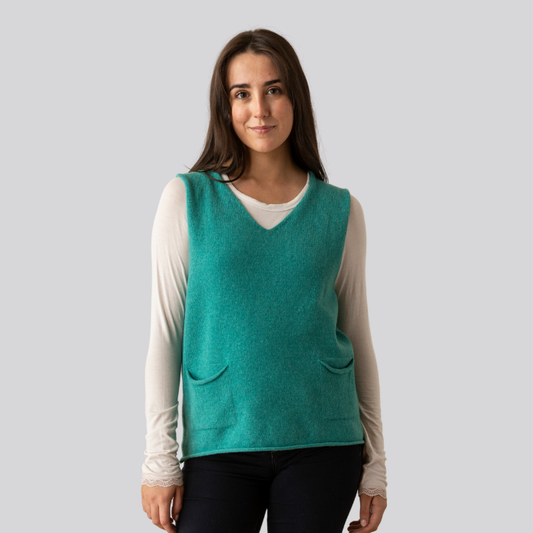 Corry V-Neck Tank Top Shamrock