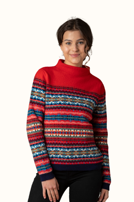 Kinross High Neck Sweater Onyx