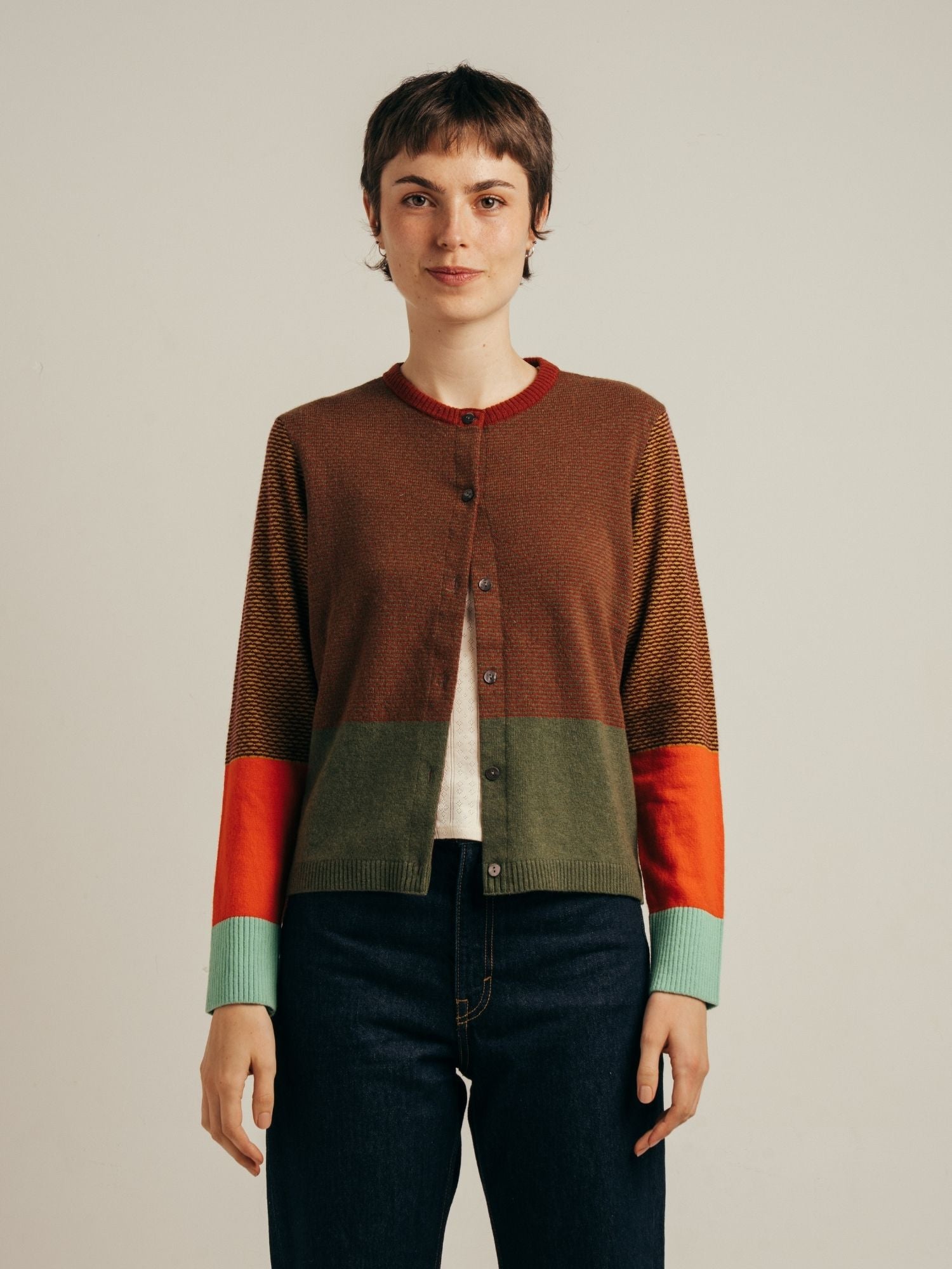 Melrose Tweed Cardigan Dundee