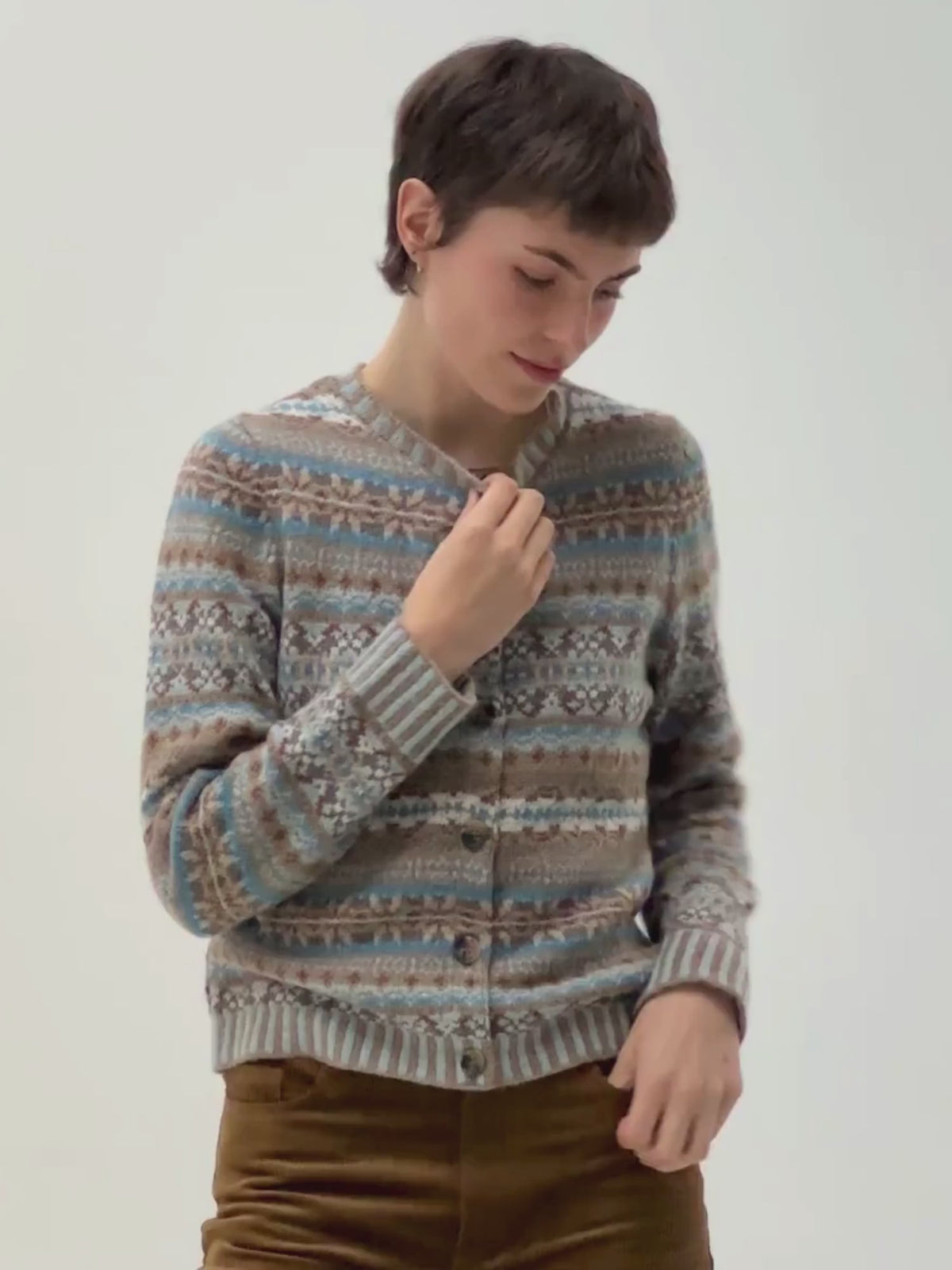 Kinross Cardigan - Latte
