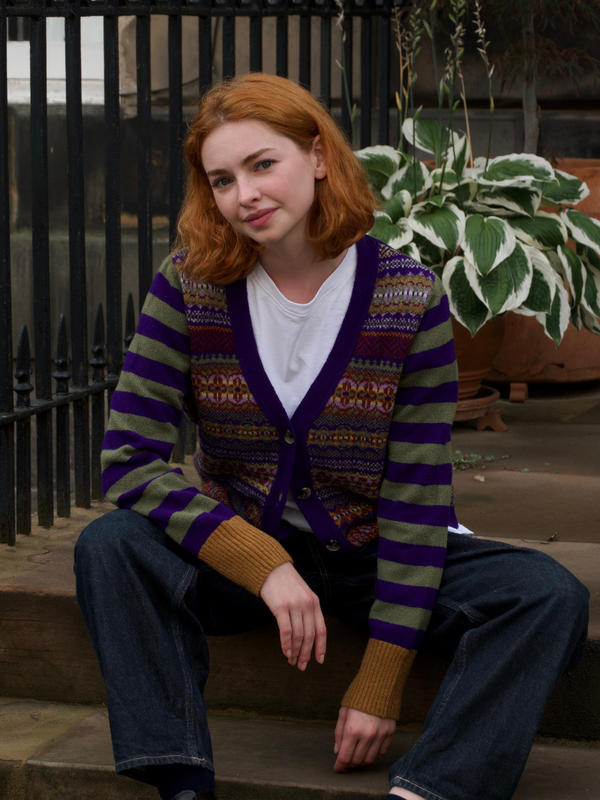 Stobo Fairisle Vee Cardigan