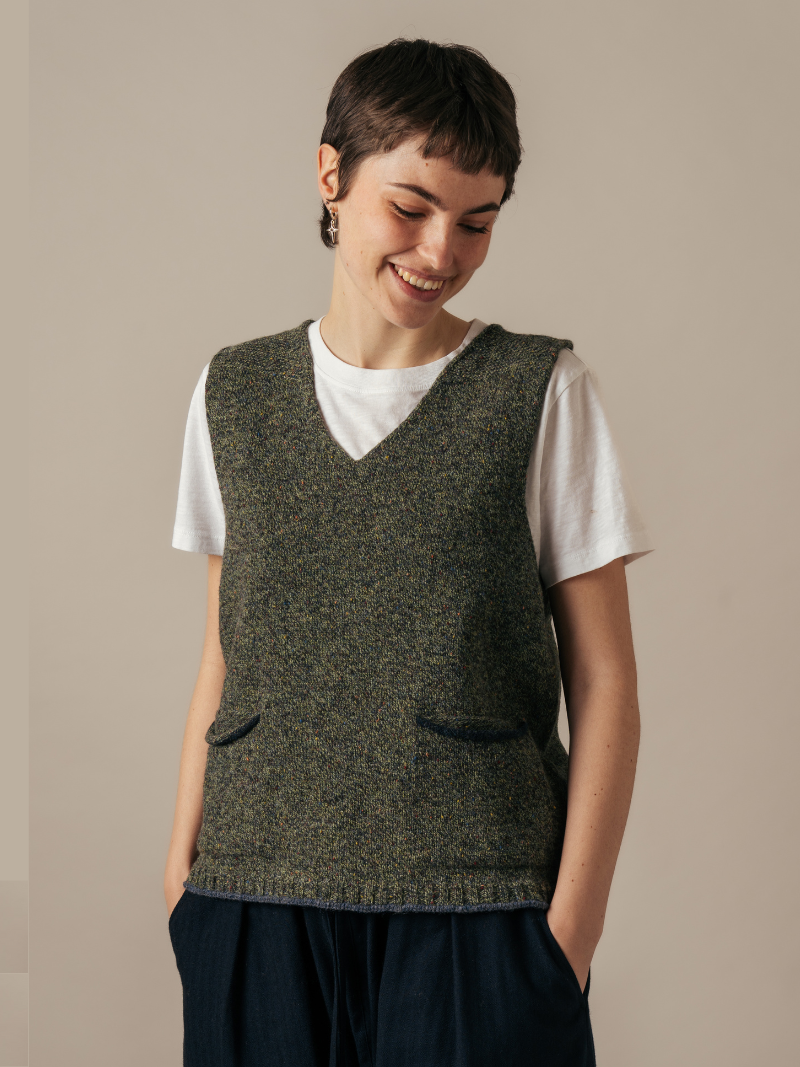Tweed Nep Vest